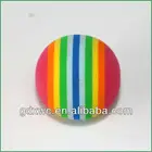 Promotional Toy Rainbow Ball Foam Soft Feeling Light Weight Rainbow Foam Ball Eva Antenna Ball