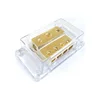 W01 Brass Metal 3 0Ga In 4 4Ga Out Amp Car Parts Audio Ground Wire Installation Power Distribution Block