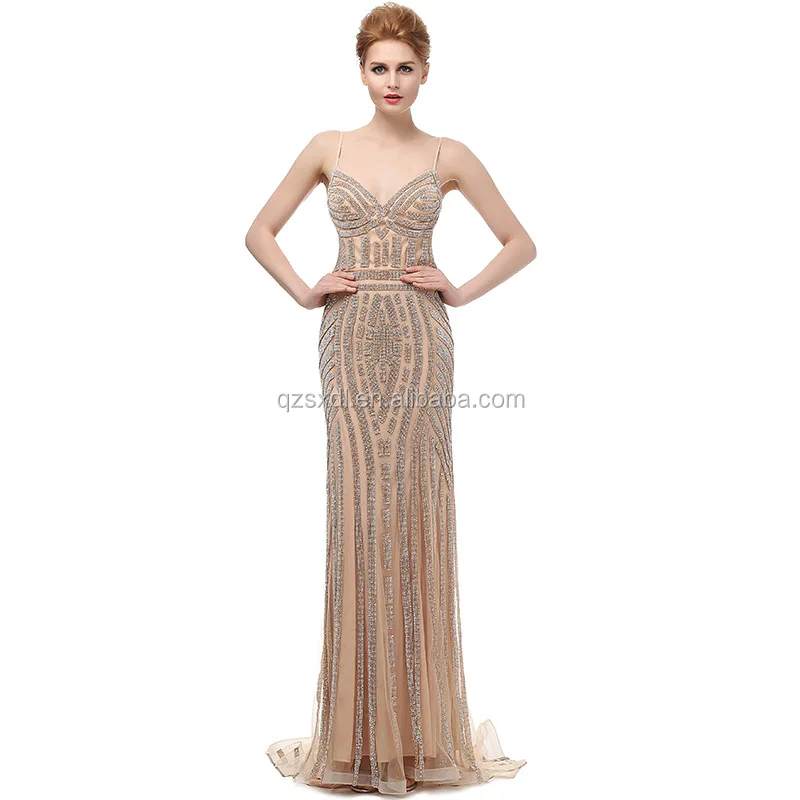 Sexy Mermaid Spaghetti Strap Slim Formal Evening Dress Women Heavy Beaded Crystal Queen Evening Dress 2018, As picture or your request
Sexy Mermaid Spaghetti Strap Slim Formal Evening Dress Women Heavy Beaded Crystal Queen Evening Dress 2018, As picture or your request