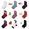 Cotton Breathable Winter Women Striped Socks Womens Fashion Simple Sock Females Candy Color Students Female Daily Trendy Girls
