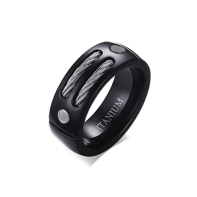 Fashion Jewelry 8MM High Quality Polished Titanium Black Ring Men's Personalized Accessory
Fashion Jewelry 8MM High Quality Polished Titanium Black Ring Men's Personalized Accessory