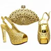 ladies italian shoes and bag wedding shoes and bag set nice set bag and shoes ES37-4