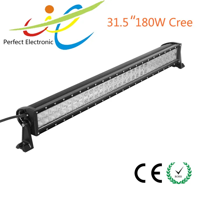 12v Cheap led light bar 31.5" 180w cree led light bar for truck,suv,atv and 4x4 offroad