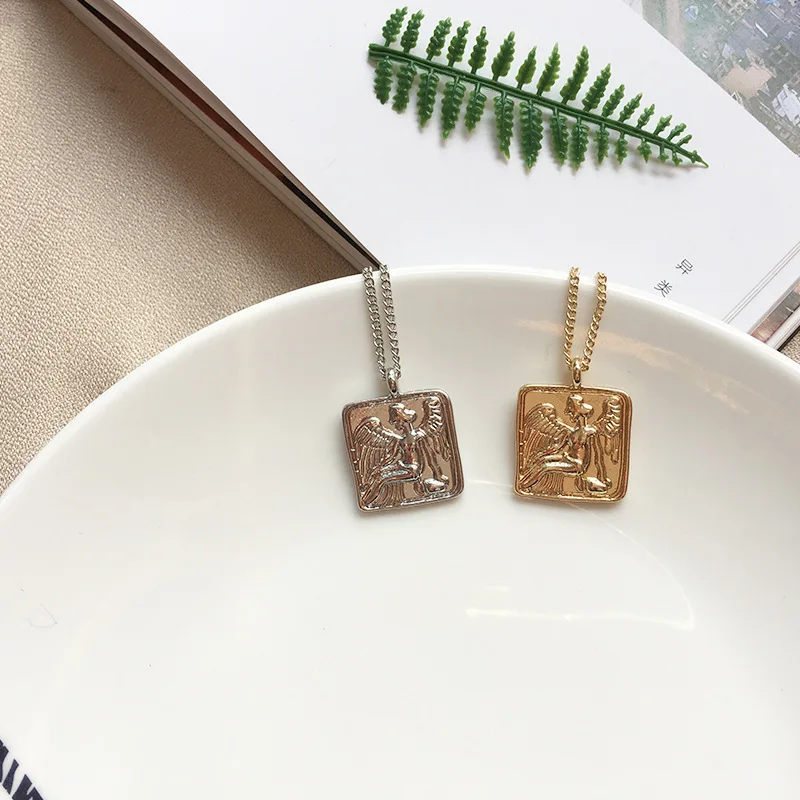 vintage gold square coin pendant drop necklace retro vintage metal alloy coin charm necklace unisex women men necklace, As photo
vintage gold square coin pendant drop necklace retro vintage metal alloy coin charm necklace unisex women men necklace, As photo