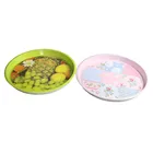 fruit tin tray/tea tin tray/ round metal food tin serving tray
