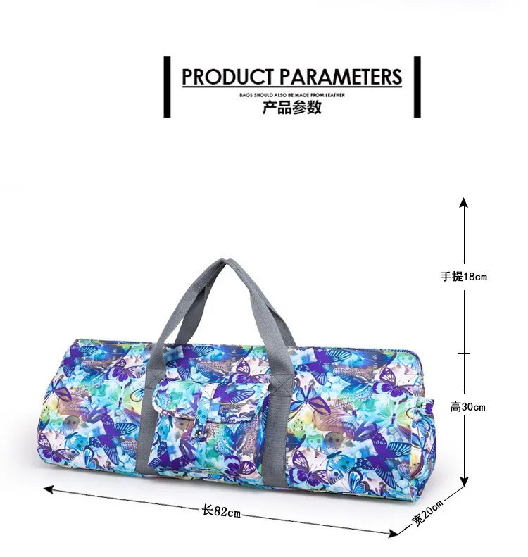 Yoga Mat Bag Fits All Mats Comfortably (31.5"L8"W) With -Large Capacity Multi-Functional Storage Pockets Dual Air-Flow Venting
