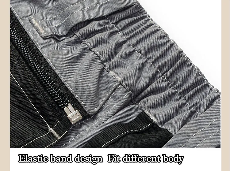 Men working pants summer thin style multi-pockets work trousers high quality wear-resistance factory worker mechanic cargo pants (13)