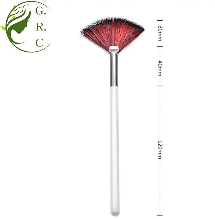 Top sale for online manufacturing fan brush make up skin-friendly Nylon hair brush big cleaner Fan brusher disposable fan brush