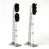 1:87 Scale Three Position Railway Signal Light Assembly Signal Lamp Model Set for Landscape Architecture Scene