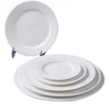 Hotel Wholesale Cheap Bulk China Dinner/Dessert Plates Small White Porcelain Ring Plate Different