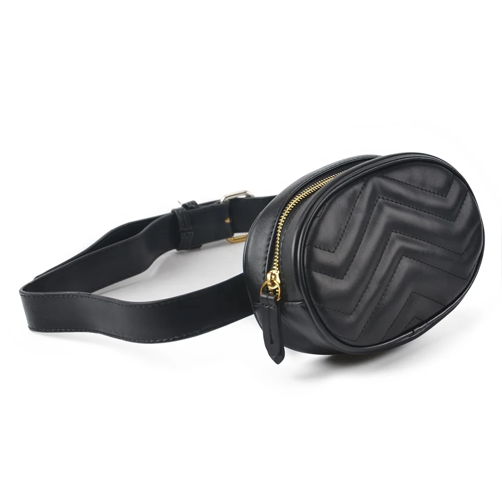 Fashion women waist bag checkered pu leather multifunctional round fanny belt packs, Black/white/red
Fashion women waist bag checkered pu leather multifunctional round fanny belt packs, Black/white/red