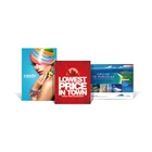 Product advertisement flyers and movie poster stickers with design service