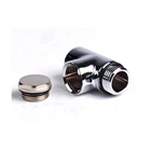 Radiator Vent Heating Chrome T Piece Heating Element Air Vent Valve Dual Fuel for Towel Radiator