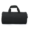 eco-friendly high fashion plain black small nylon travel duffel sport gym bag with shoulder strap
