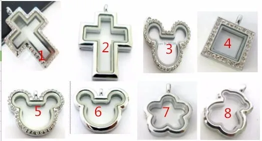 stainless steel silver plating wedding locket with crystal rhinestone zircon