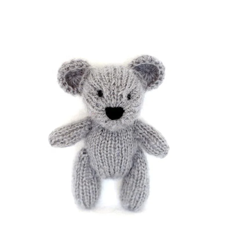 Knitted Bear Toys Photo Prop Animal Stuffed Doll Crochet Bear Newborn Photography Props
Knitted Bear Toys Photo Prop Animal Stuffed Doll Crochet Bear Newborn Photography Props
