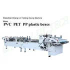 Automatic Small Plastic Carton Box Folder Gluer Corner Pasting Edge Folding Cold Gluing Machine