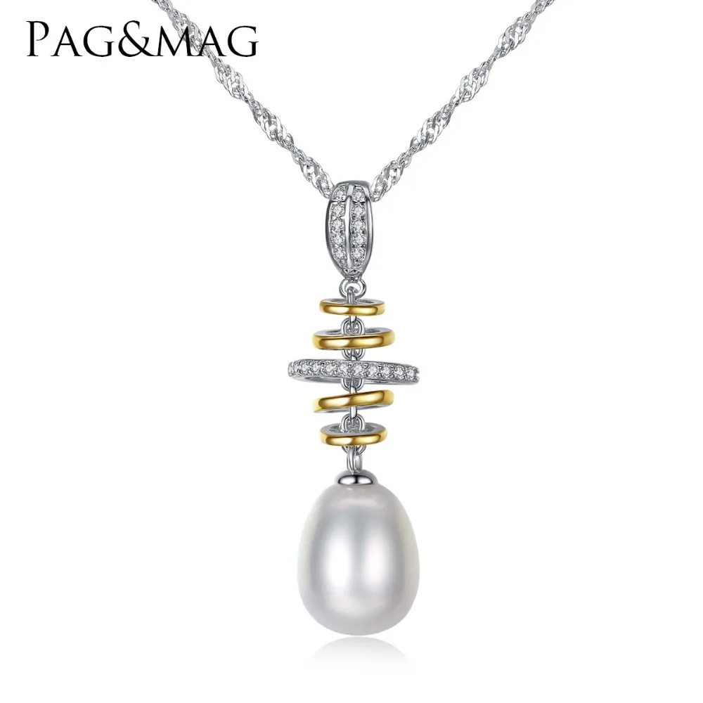 LUOTEEMI Cubic Zirconia Diamond 925 Sterling Silver Unique Spiral Design With Oval Natural Pearls Necklace For Women
LUOTEEMI Cubic Zirconia Diamond 925 Sterling Silver Unique Spiral Design With Oval Natural Pearls Necklace For Women