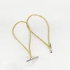 Wholesale round metallic elastic cord with metal clip