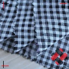 Cationic two tone small plaid chiffon fabric for ladies clothing 56gsm