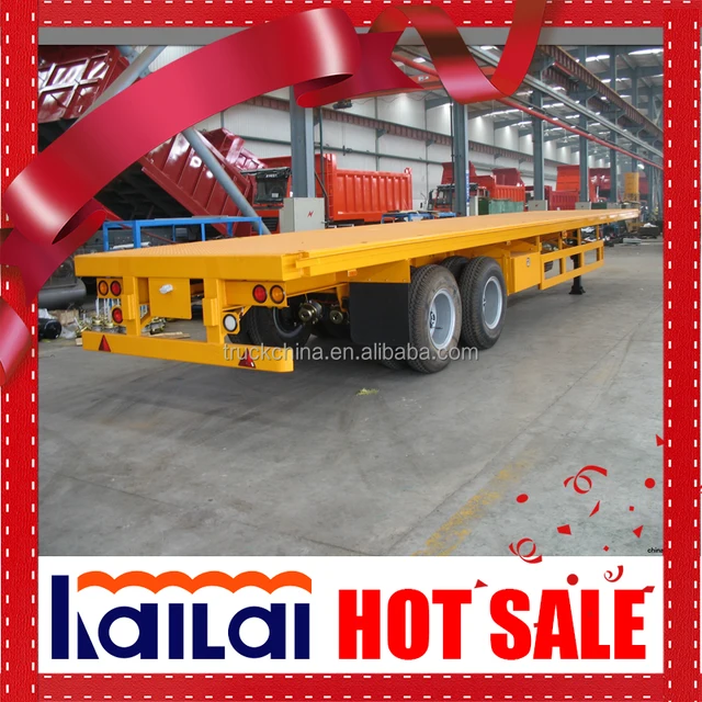 2 axle flatbed trailer