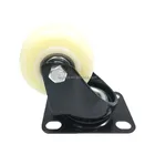 Medium Duty Electrophoresis Black Bracket Cream-coloured Wheel Swivel Type Caster