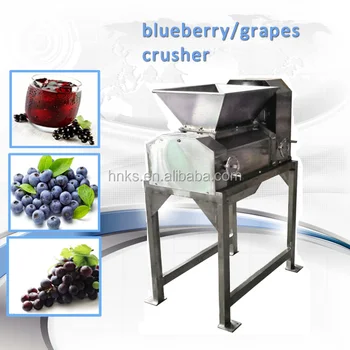 double roll grape/berry crushing machine blueberry crusher
