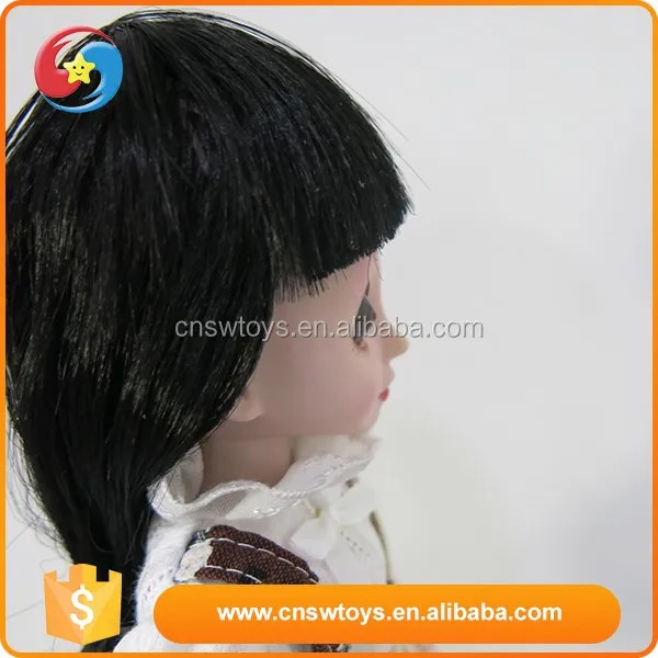 High quality big eyes black hair chinese girl plastic cheap baby dolls