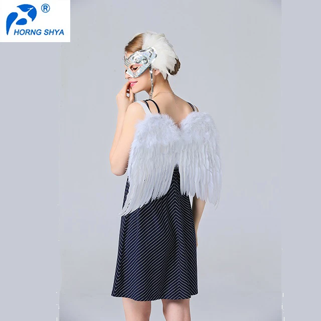China Manufacturer K2668 Free Sample White Feather Wings Large Feather Angel Wings