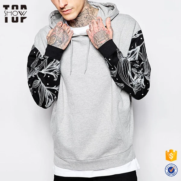 long sleeves printing streetwear hoodies oversized custom hooded
