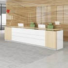branded executive desk counter office reception area furniture