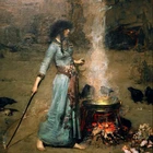 figurative art posters canvas painting portrait pictures mural prints art The Magic Circle By John William Waterhouse