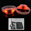 2 Lights Silicone Remote Controlled Wrist Band With LED