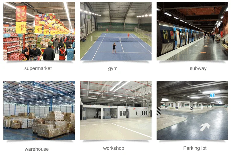 Wholesale 5 Years Warranty Glare-Free 120Lmw 80W Ugr19 Linear Led High Bay Tube Light Zigbee Wifi & Bluetooth For Tennis Court - ANKUX.COM