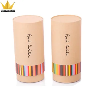 kraft paper tube type cardboard wine gift single wine glass