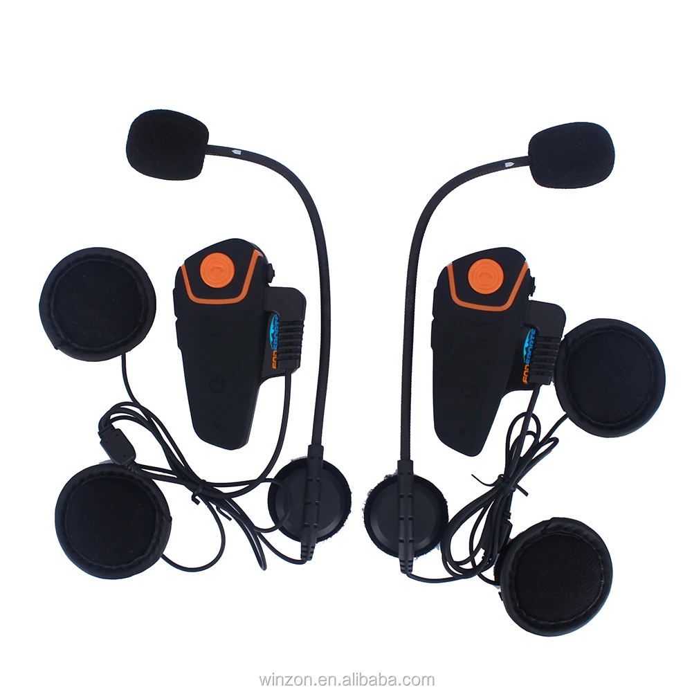 BT Bluetooth Motorcycle Motorbike Helmet Interphone Intercom Headset A02