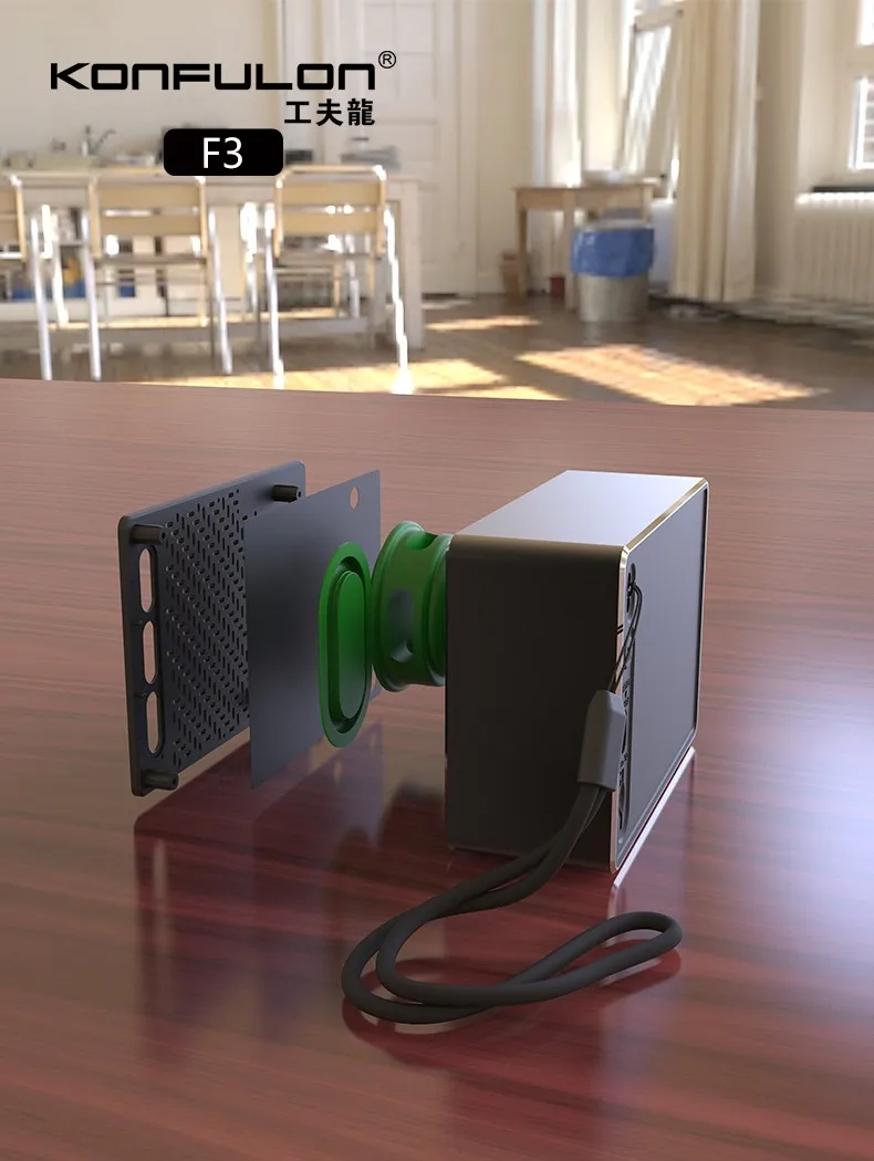 Konfulon TWS wireless speaker V5.0 mini deep bass speaker support two speakers connect at same time - ANKUX.COM