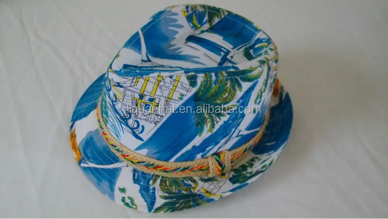 安いファッション卸売のための布フェドーラ帽仕入れ・メーカー・工場