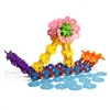 Kids Toy Connecting Puzzle Plastic Snowflake Building Blocks Set