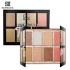 Portable cheap 8color Moonstone powder foundation blush contour makeup kit all in one
