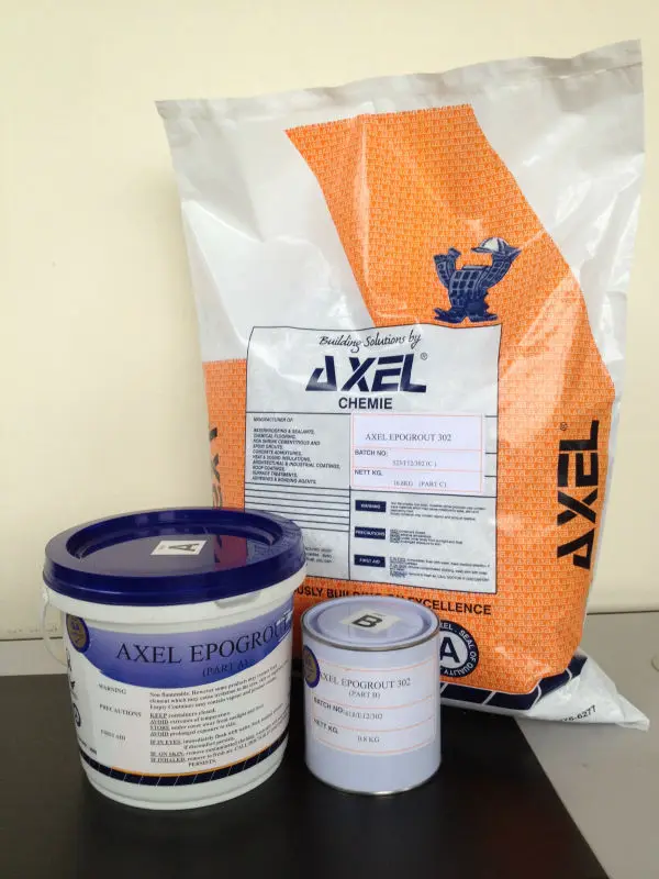 quartz reinforced composite epoxy grout ( axel epogrout 302 )