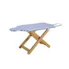 WD-2 2019 wooden folding ironing board with iron rest