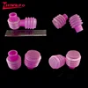 Clear pink color silicone soft bellows soft plastic corrugated pipe /bellows