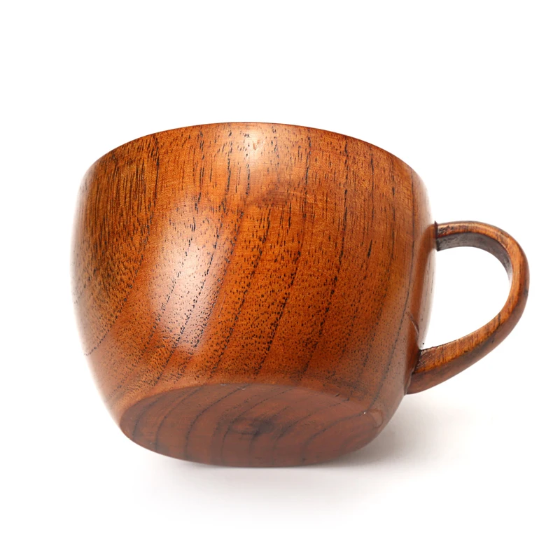 200ml Classic Wooden Tea Cup Coffee Mug Natural Jujube Wood Mug With Handgrip MilkWaterJuice Cup for Kids Home Bar Drinkware (3)