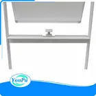 Double sides magnetic mobile white board with wheels magnetic stand whiteboard sliding white board