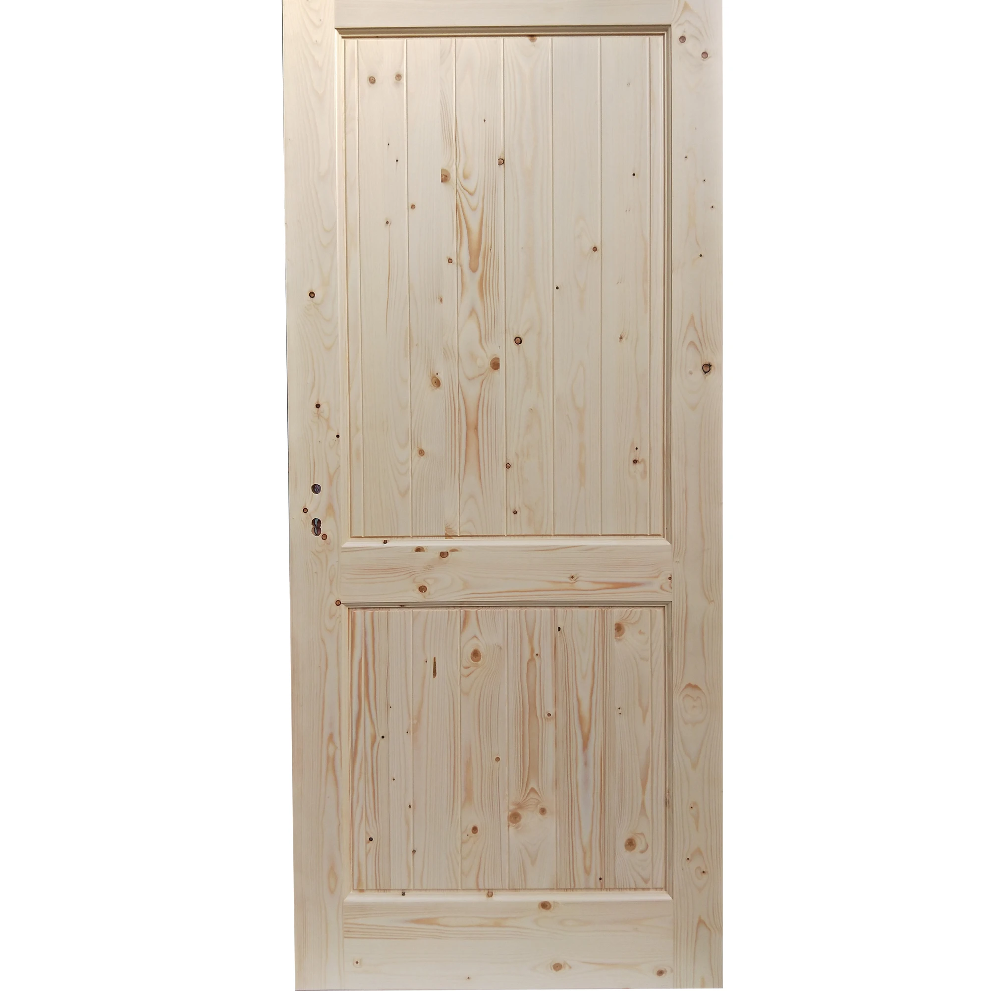 2018 Kangton Top Quality Two Panel Solid Pine Interior Wood Door With Clear Lacquer Finish Buy Interior Door Two Panel Solid Pine Interior Wood