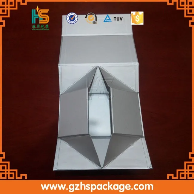 custom magnet folding paper flat pack box luxury magnetic gift