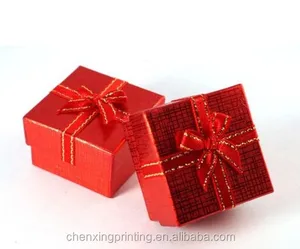 paper present gift box handcraft jewelry ring earrings necklace
