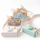 Custom Kaleidoscope Cute Wooden Camera Baby Kids Hanging kids camera toys