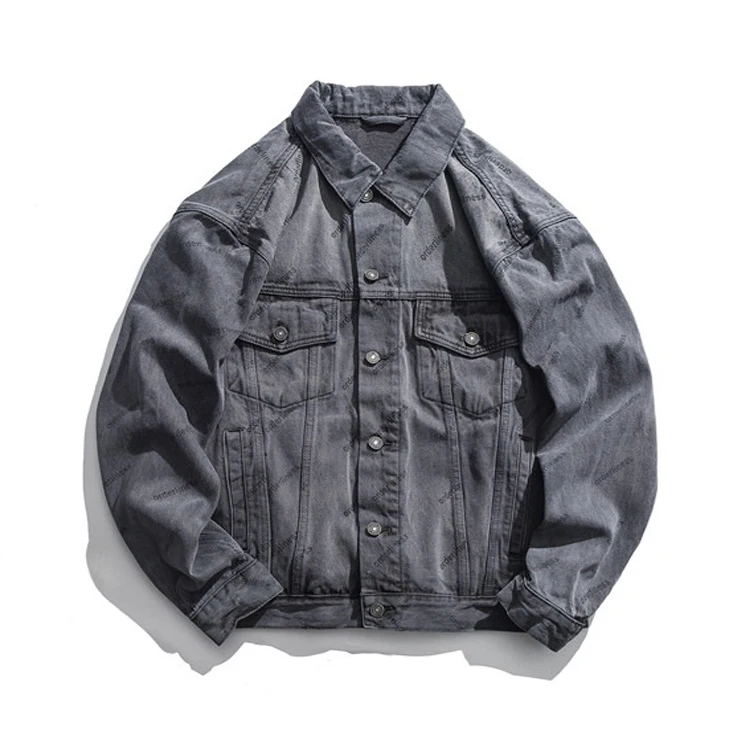 Wholesale market street hip hop style black denim jean print oversize jacket for men, N/a
Wholesale market street hip hop style black denim jean print oversize jacket for men, N/a